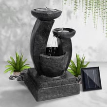70cm Faiga 3 Tier Solar Powered Fountain with LED